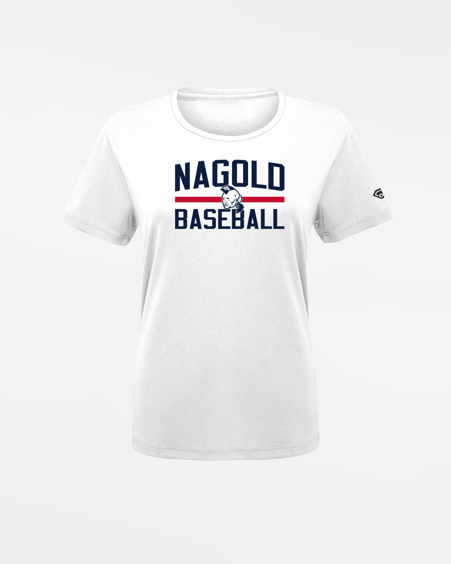Diamond Pride Ladies Basic Functional T-Shirt "Nagold Mohawks", Baseball, weiss-DIAMOND PRIDE
