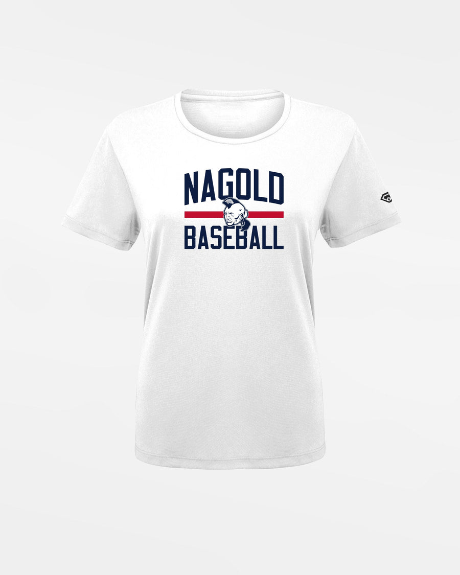 Diamond Pride Ladies Basic Functional T-Shirt "Nagold Mohawks", Baseball, weiss-DIAMOND PRIDE