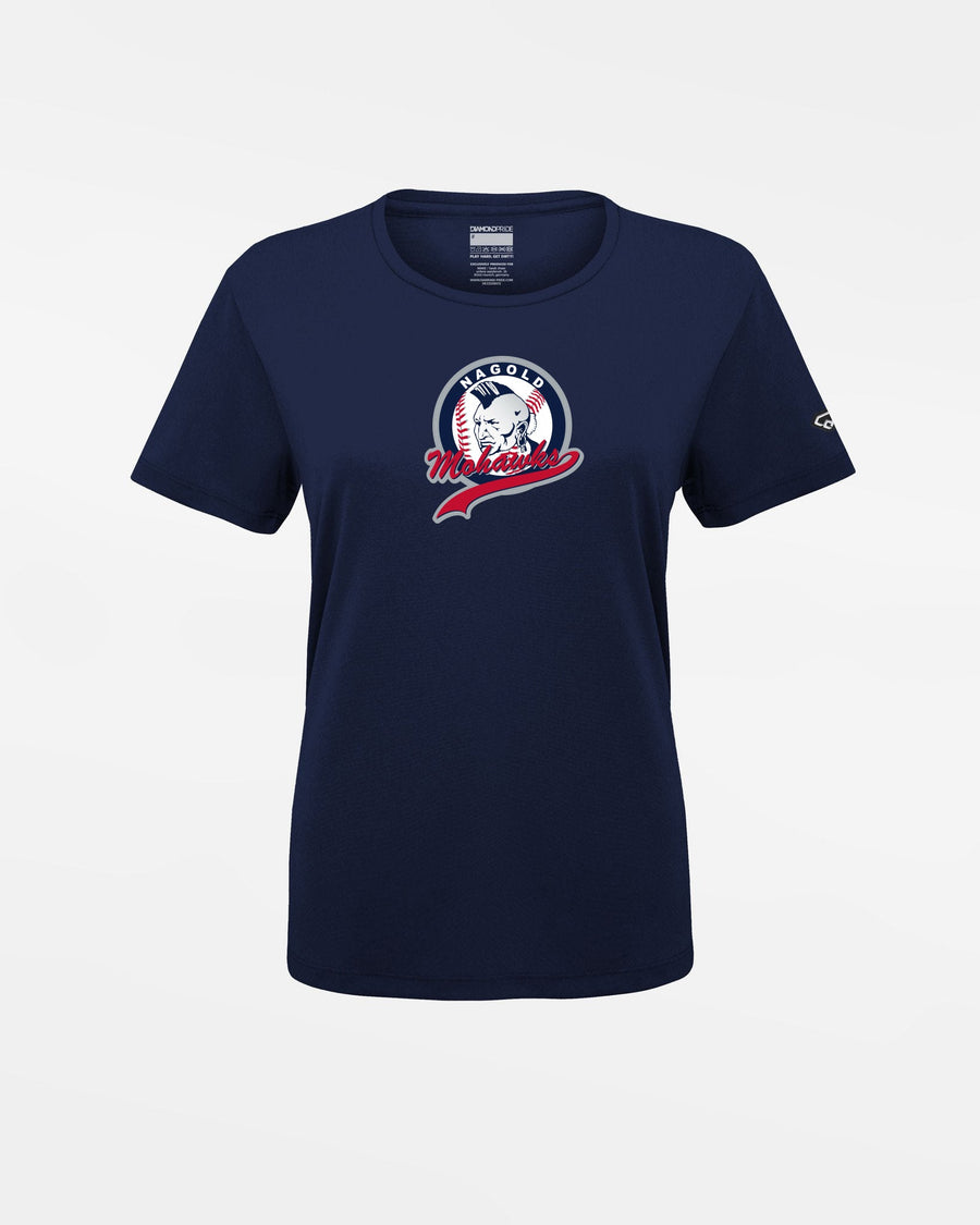 Diamond Pride Ladies Basic Functional T-Shirt "Nagold Mohawks", Crest, navy blau-DIAMOND PRIDE