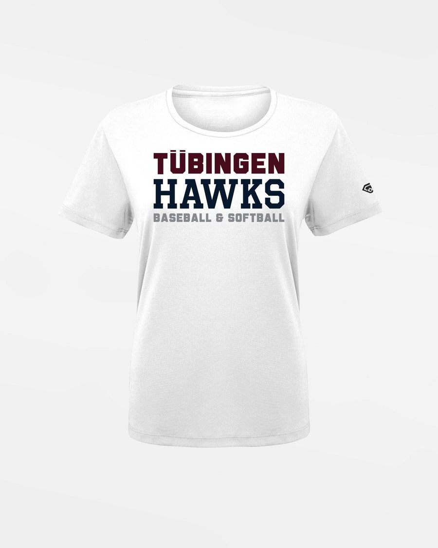 Diamond Pride Ladies Basic Functional T-Shirt "Tübingen Hawks", Primary Logo, weiss-DIAMOND PRIDE