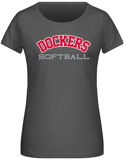 Diamond Pride Ladies Premium Light T-Shirt "Bremen Dockers", Dockers Softball, schwarz-DIAMOND PRIDE