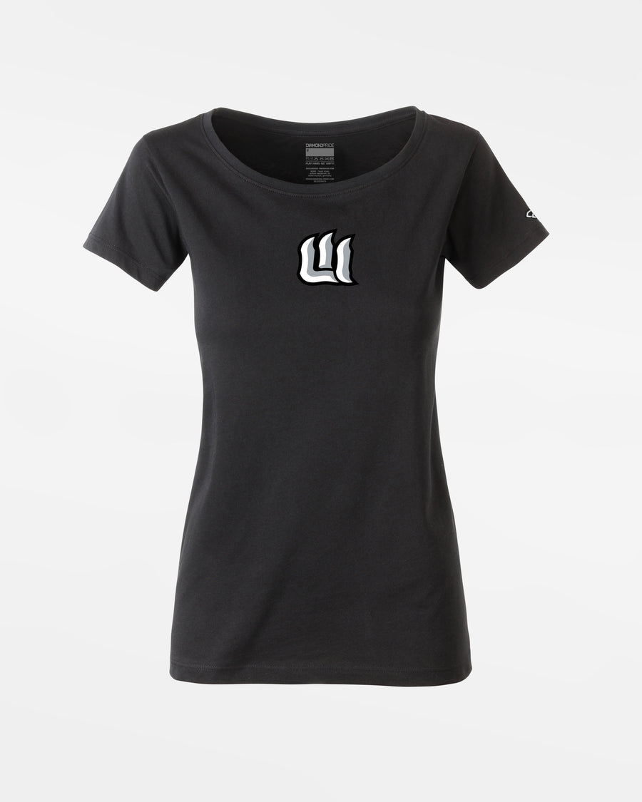 Diamond Pride Ladies Premium Light T-Shirt "Laufer Wölfe", W, schwarz-DIAMOND PRIDE