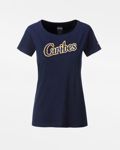 Diamond Pride Ladies Premium Light T-Shirt "Munich Caribes", Script, navy blau-DIAMOND PRIDE