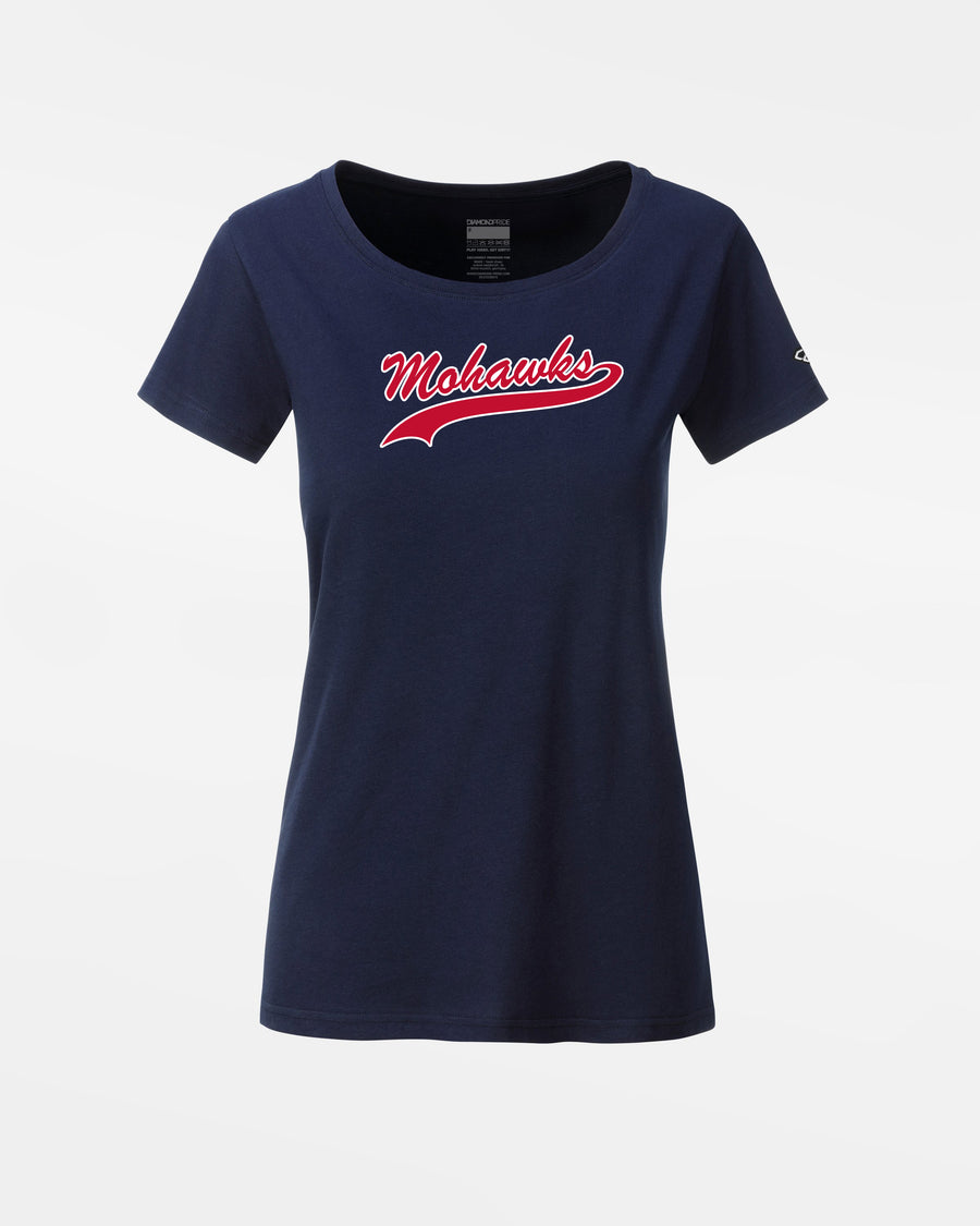 Diamond Pride Ladies Premium Light T-Shirt "Nagold Mohawks", Script, navy blau-DIAMOND PRIDE