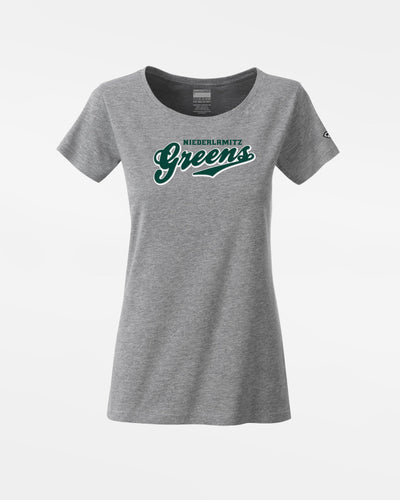 Diamond Pride Ladies Premium Light T-Shirt "Niederlamitz Greens", Script, heather grau-DIAMOND PRIDE