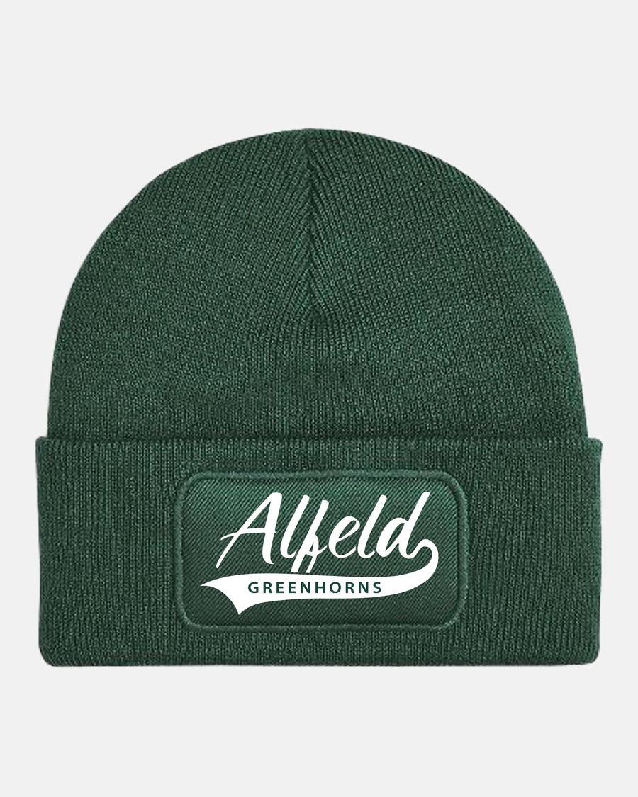 Diamond Pride Patch Beanie "Alfeld Greenhorns", Script, dunkelgrün