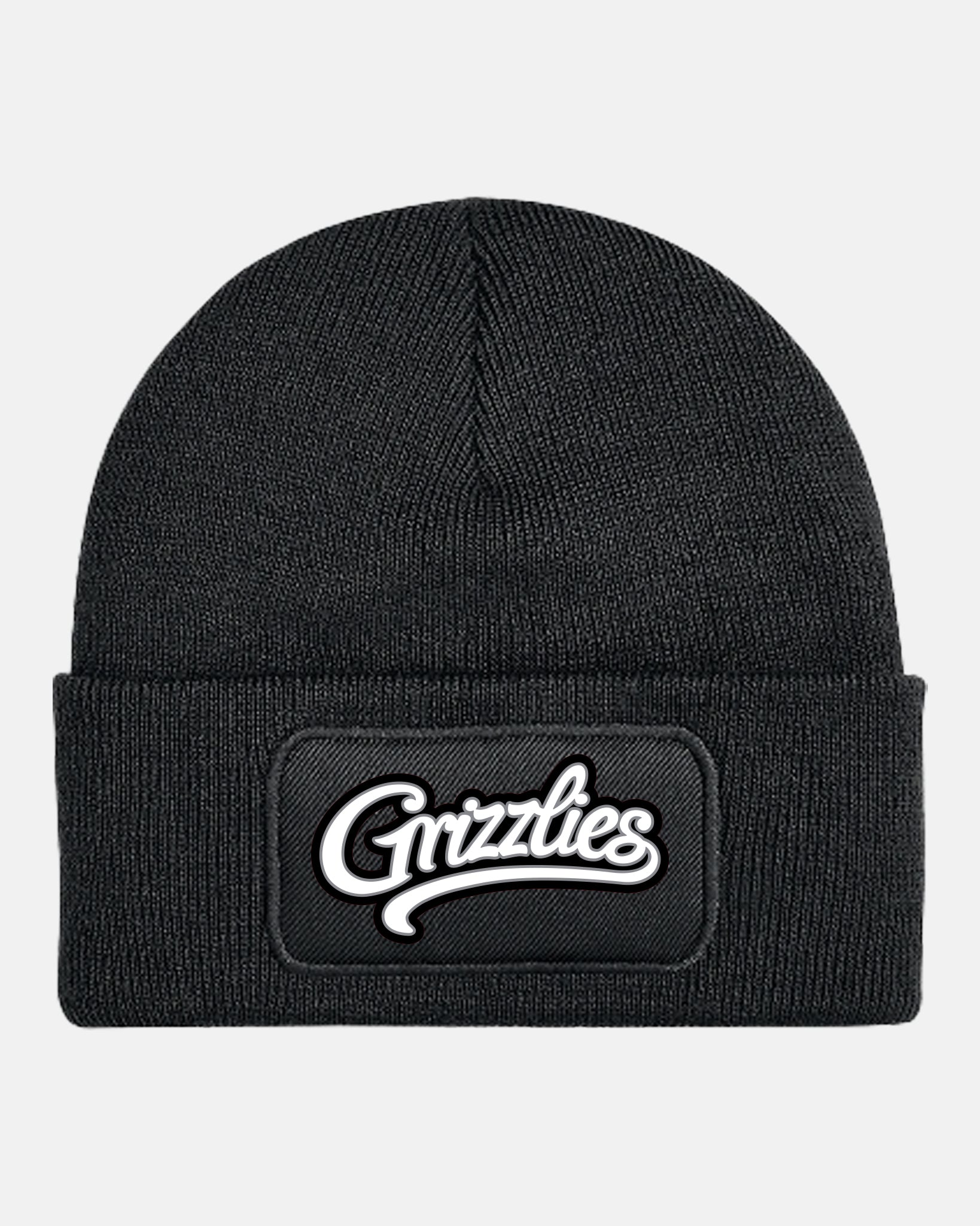 Diamond Pride Patch Beanie "Freising Grizzlies", Script, schwarz