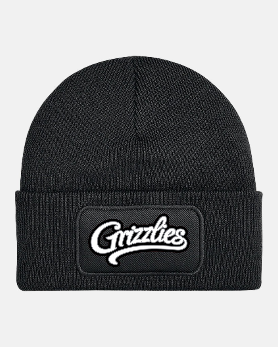 Diamond Pride Patch Beanie "Freising Grizzlies", Script, schwarz