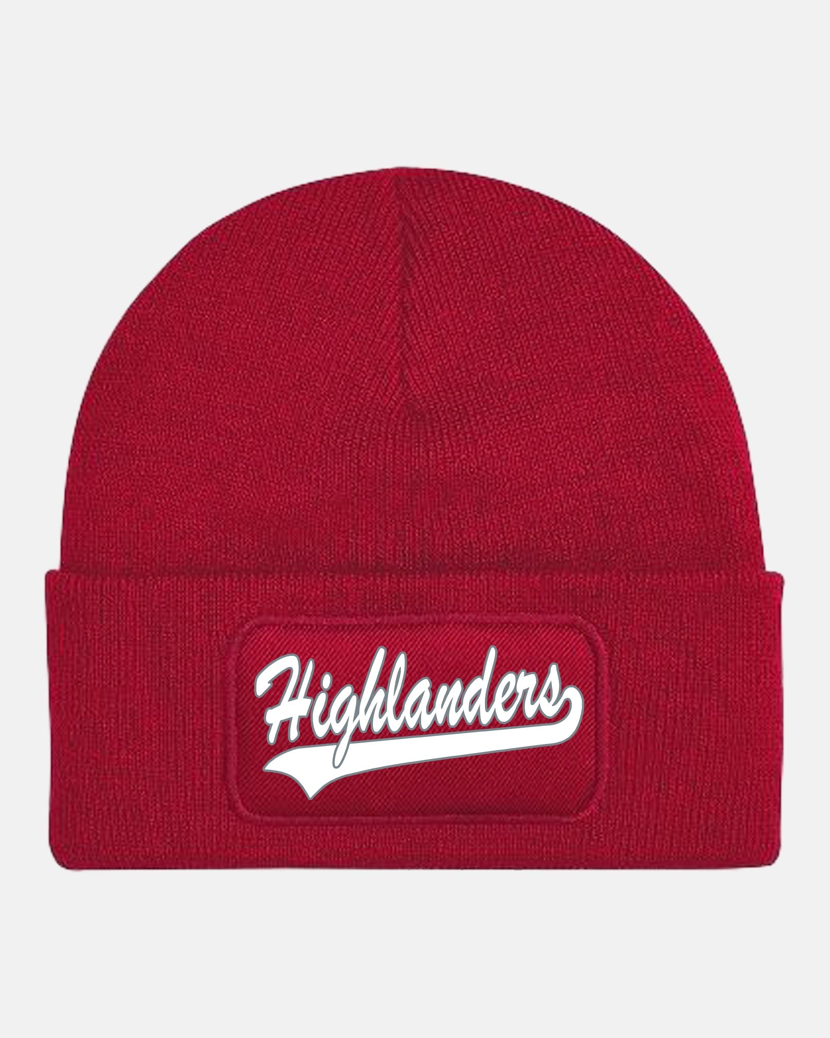 Diamond Pride Patch Beanie "Gramastetten Highlanders", Highlanders, rot