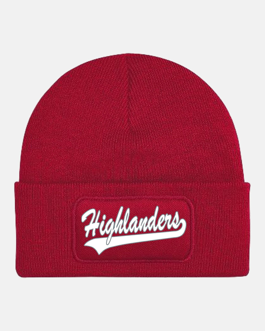 Diamond Pride Patch Beanie "Gramastetten Highlanders", Highlanders, rot