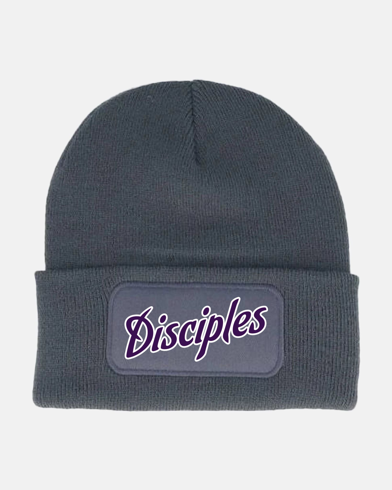 Diamond Pride Patch Beanie "Munich-Haar Disciples", Script, dunkelgrau