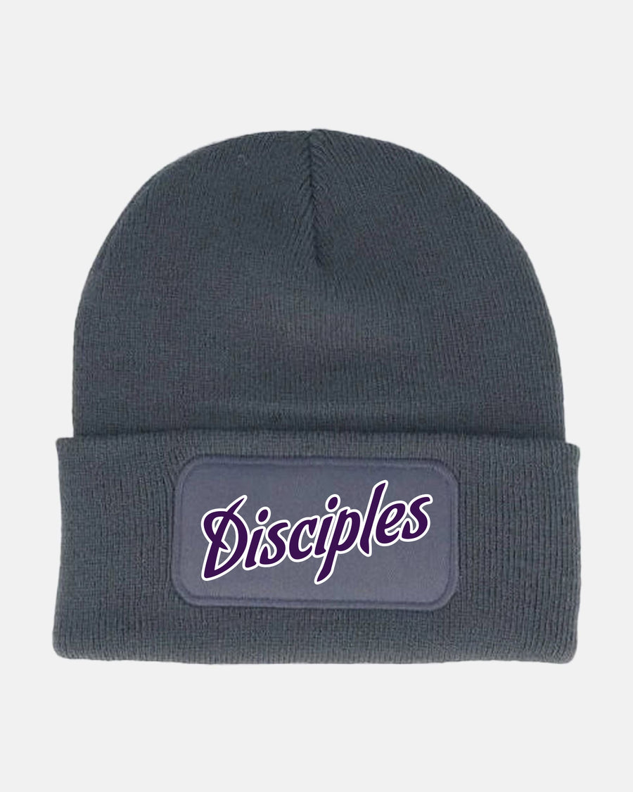 Diamond Pride Patch Beanie "Munich-Haar Disciples", Script, dunkelgrau