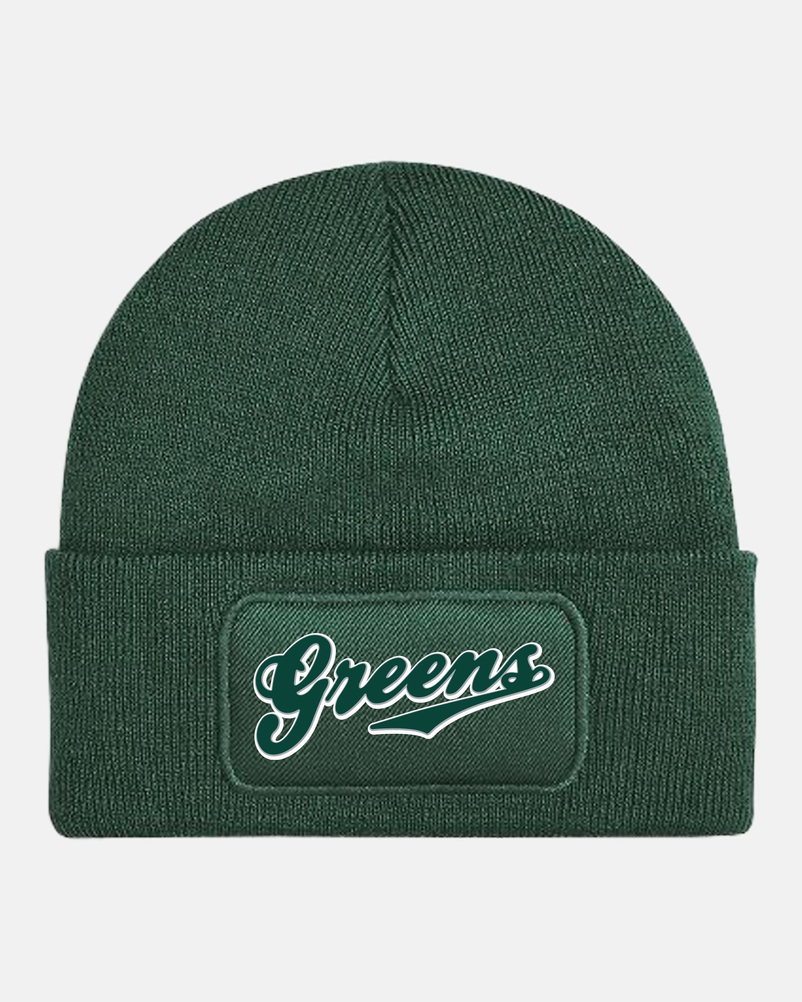 Diamond Pride Patch Beanie "Niederlamitz Greens", Logo, dunkelgrün
