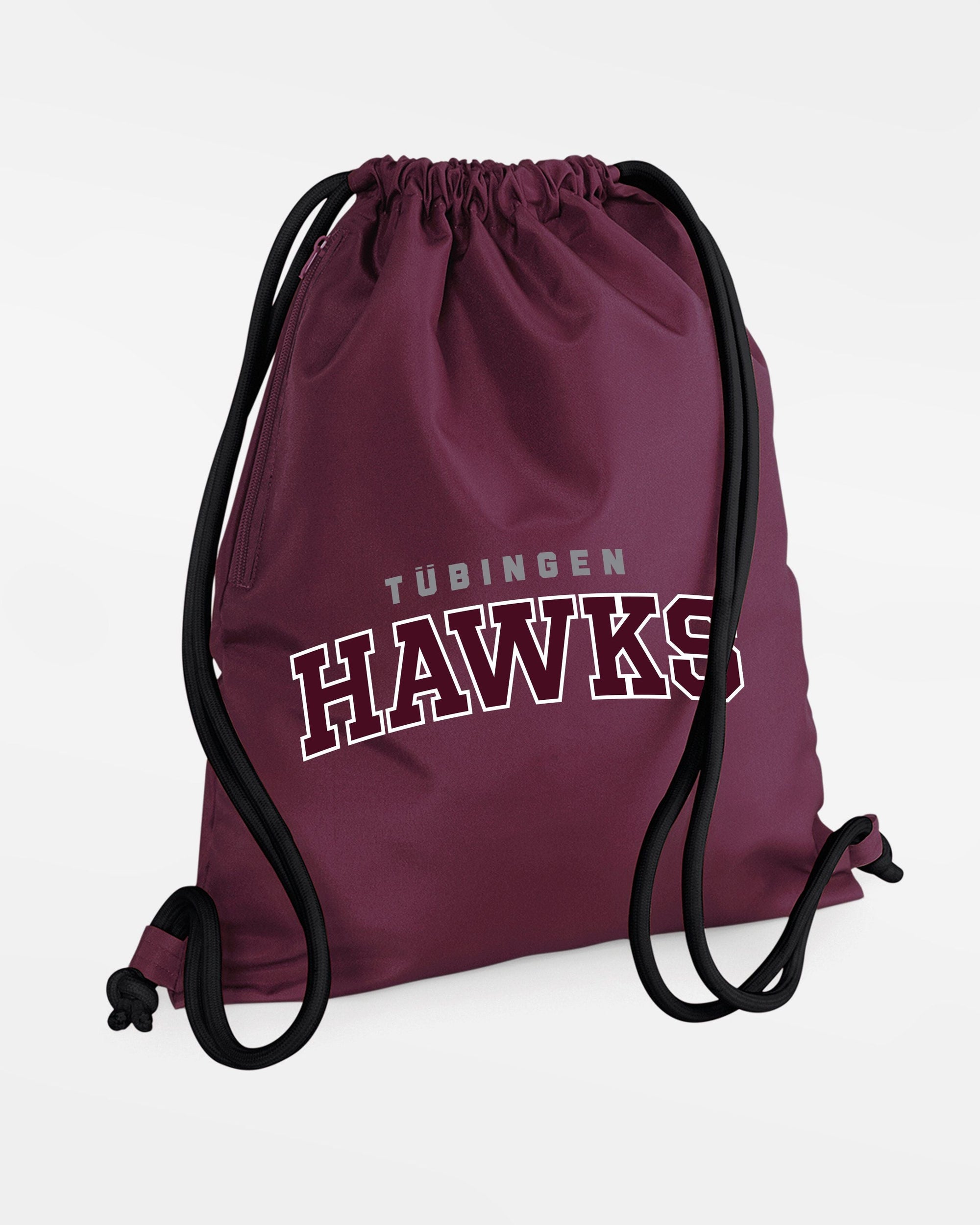 Diamond Pride Performance GymBag "Tübingen Hawks", Script, maroon rot - schwarz-DIAMOND PRIDE