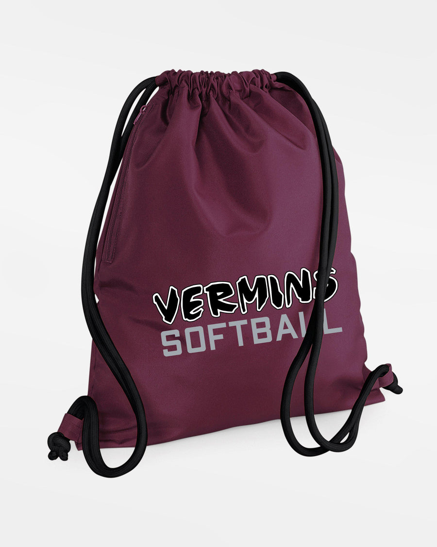 Diamond Pride Performance GymBag "Wesseling Vermins", Old Vermins Softball, maroon-rot - schwarz-DIAMOND PRIDE