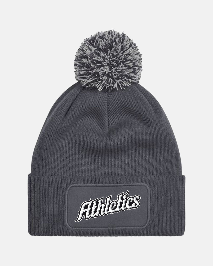 Diamond Pride PomPom Patch Beanie "Attnang Athletics", Athletics, dunkelgrau