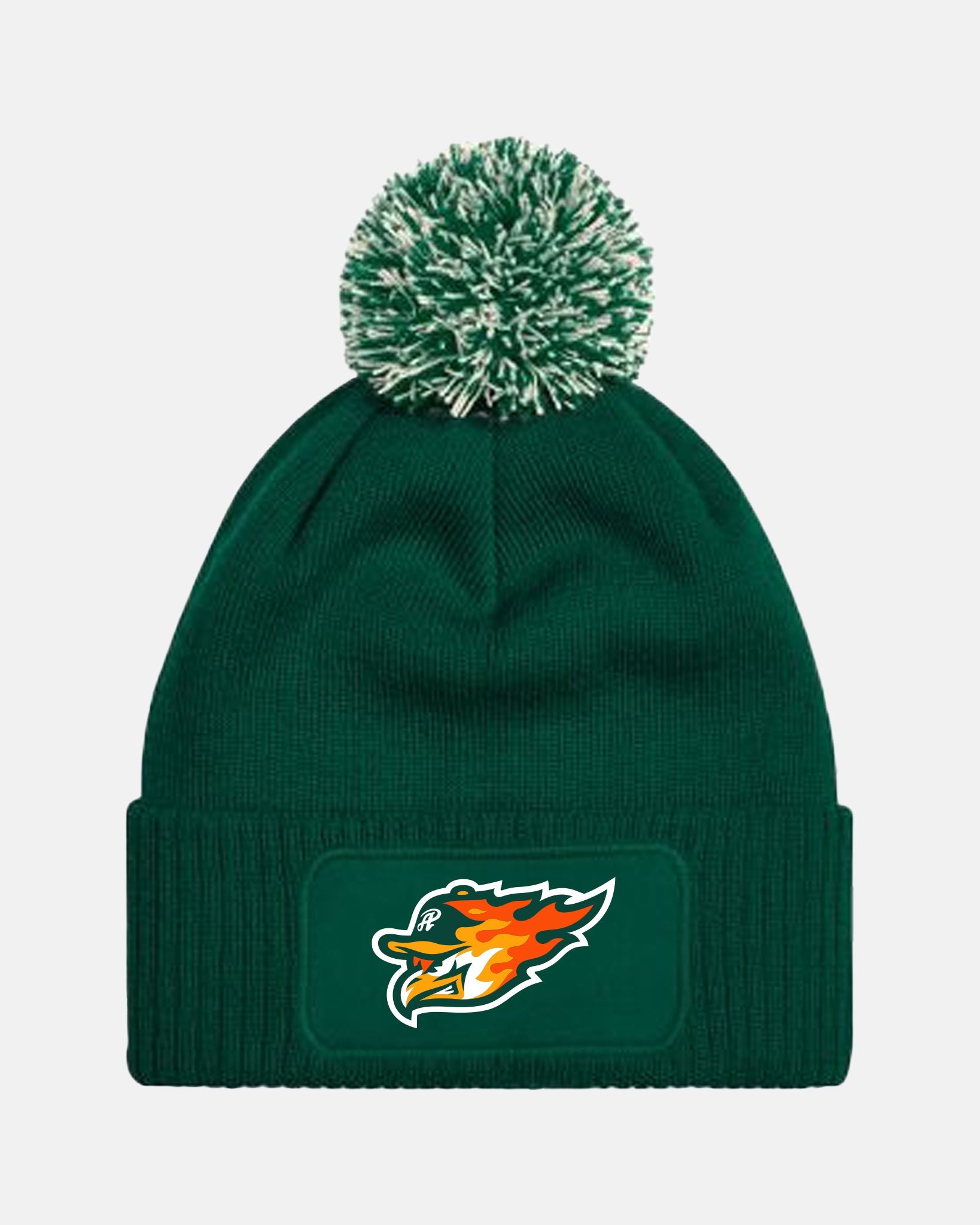 Diamond Pride PomPom Patch Beanie "Attnang Athletics", Bird, dunkelgrün