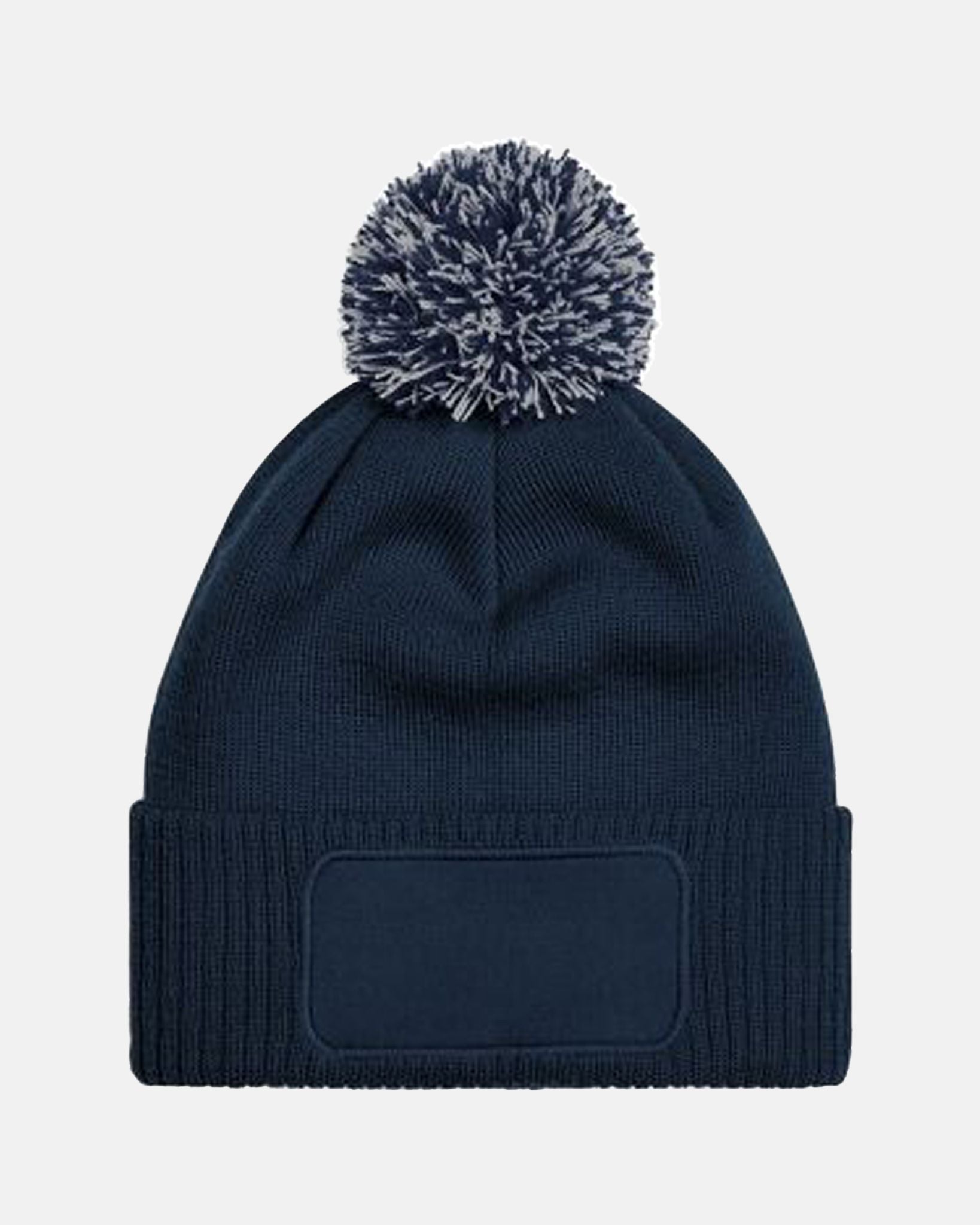 Diamond Pride PomPom Patch Beanie, navy blau