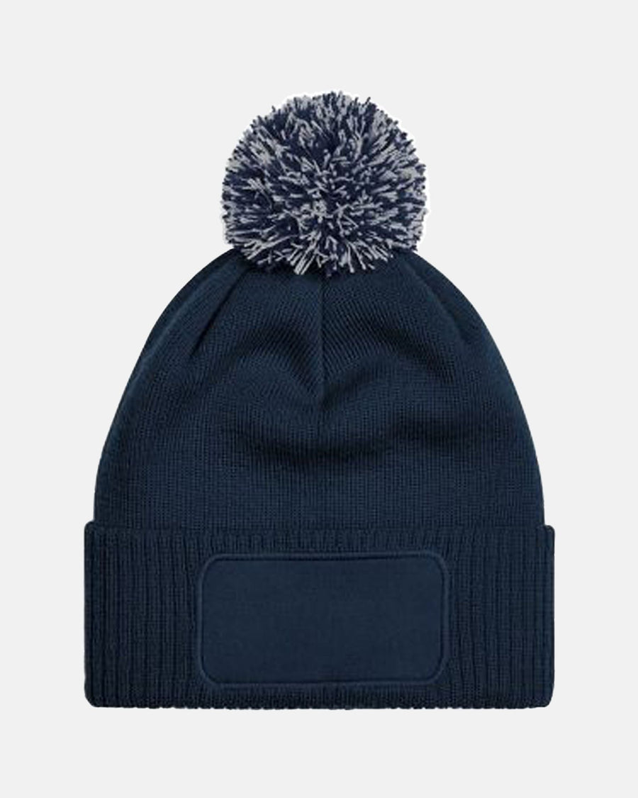 Diamond Pride PomPom Patch Beanie, navy blau