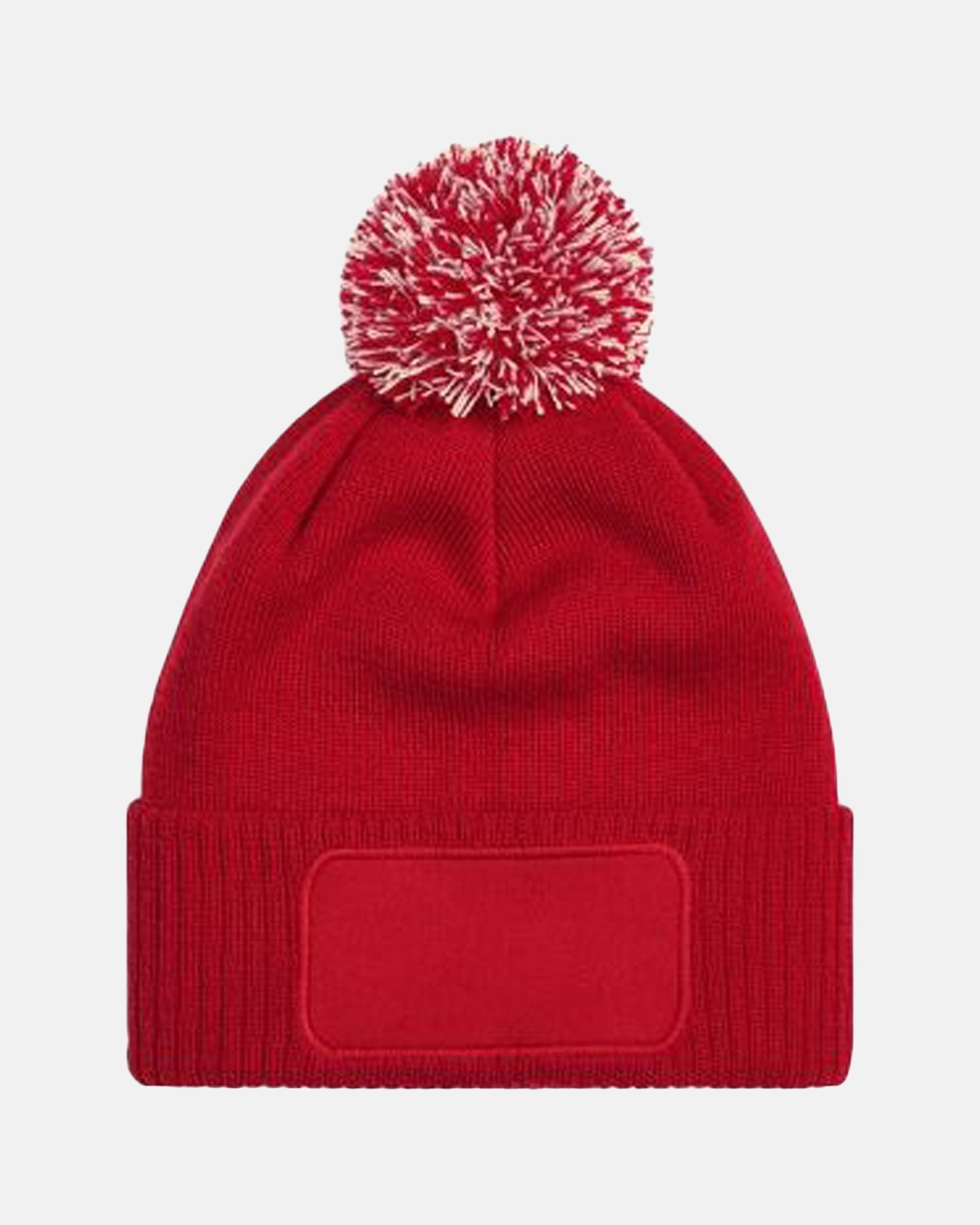 Diamond Pride PomPom Patch Beanie, rot
