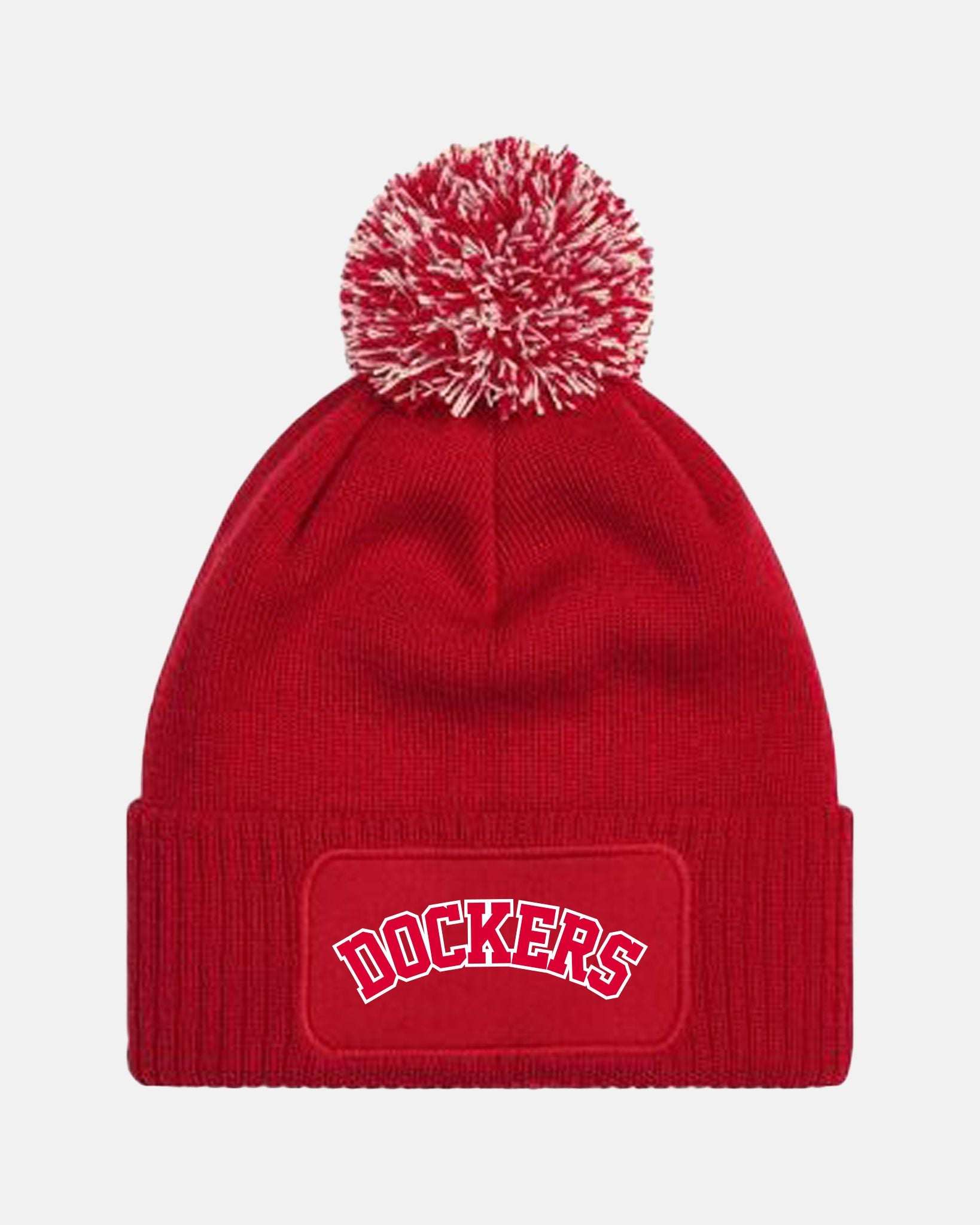Diamond Pride PomPom Patch Beanie "Bremen Dockers", Dockers, rot