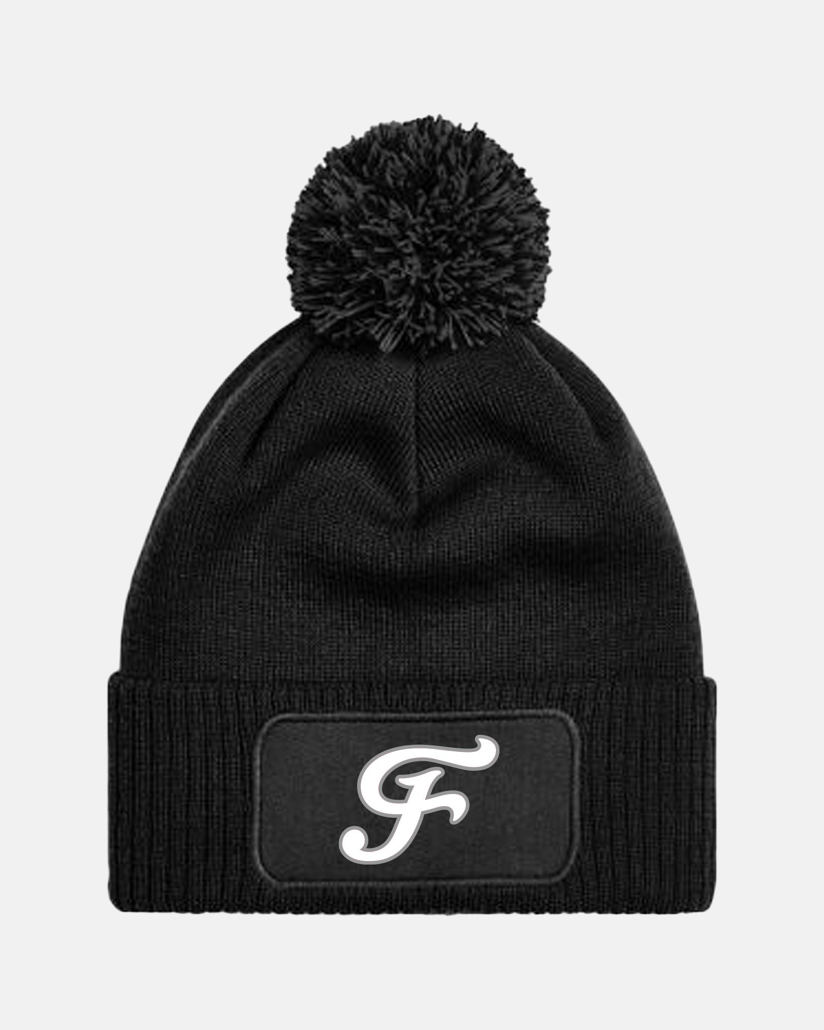 Diamond Pride PomPom Patch Beanie "Freising Grizzlies", F, schwarz