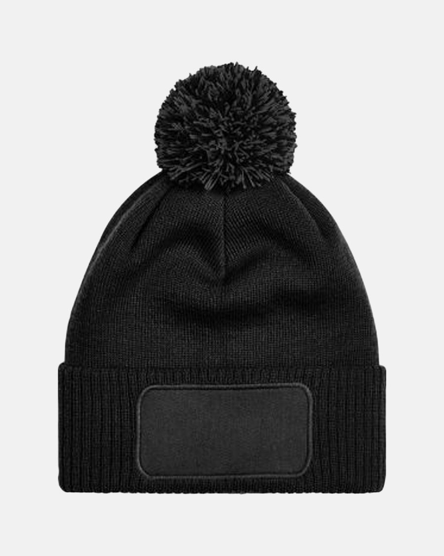 Diamond Pride PomPom Patch Beanie, schwarz