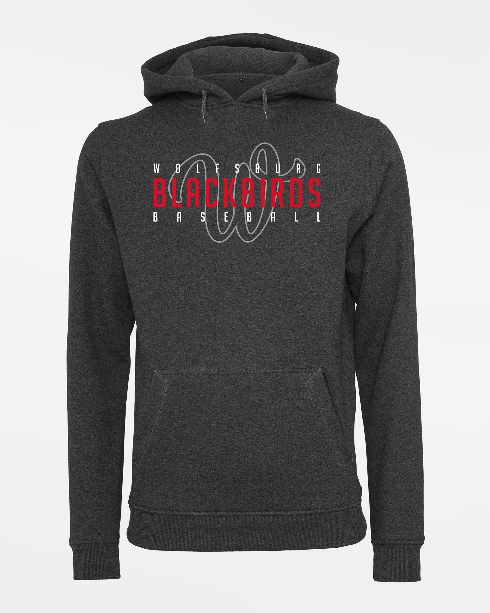 Diamond Pride Premium Hoodie "Wolfsburg Blackbirds", W & Blackbirds, heather dunkelgrau-DIAMOND PRIDE