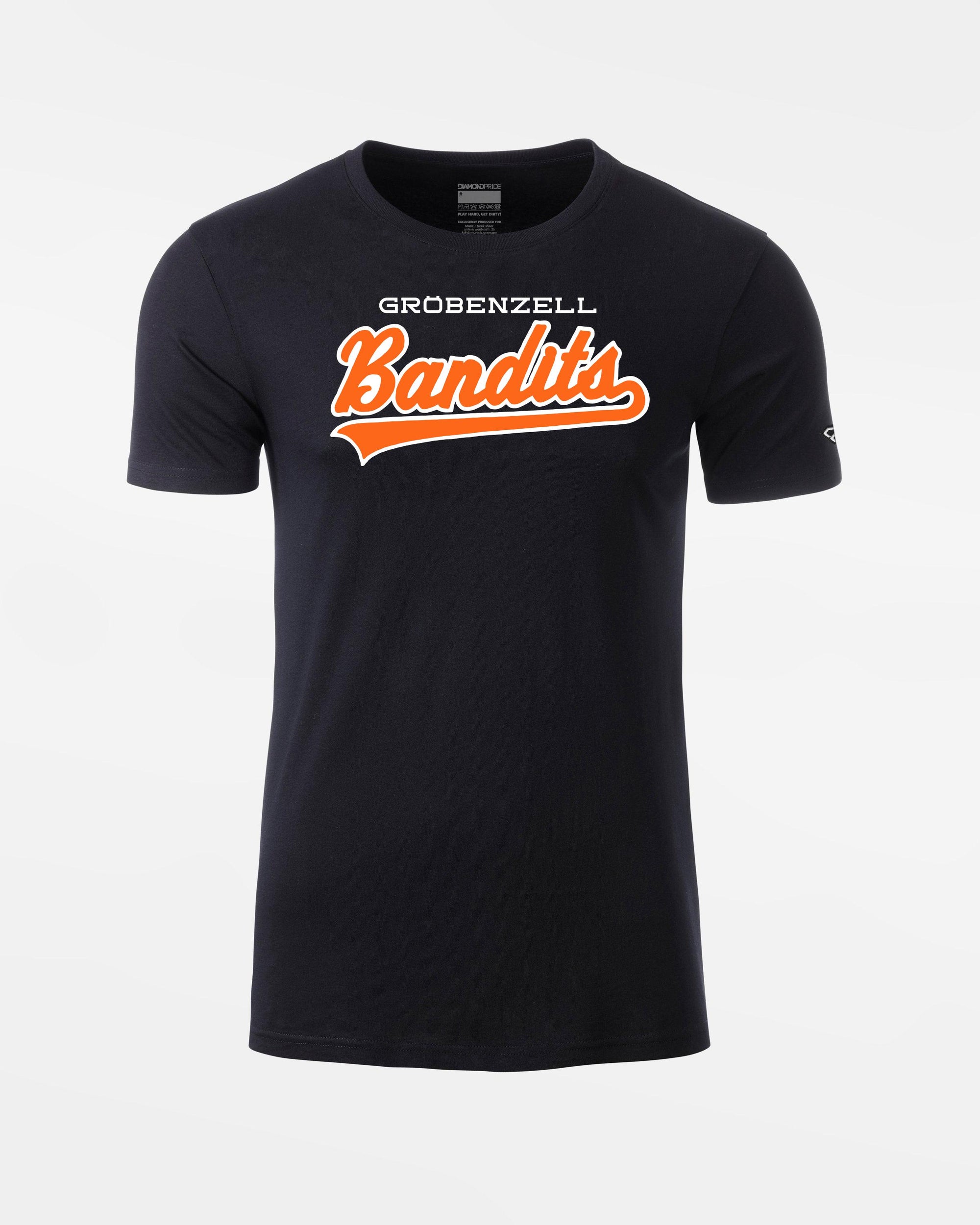 Diamond Pride Premium Light T-Shirt "Gröbenzell Bandits", City, schwarz-DIAMOND PRIDE