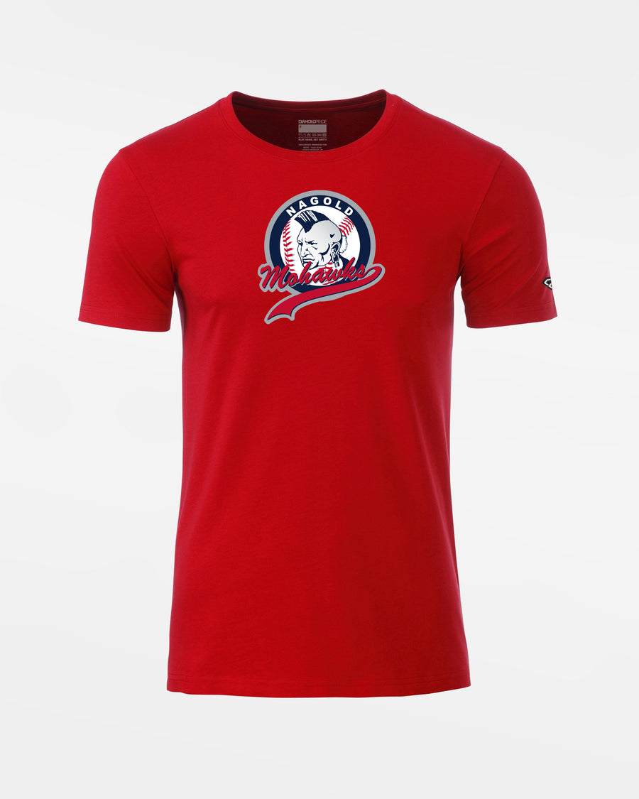 Diamond Pride Premium Light T-Shirt "Nagold Mohawks", Crest, rot-DIAMOND PRIDE