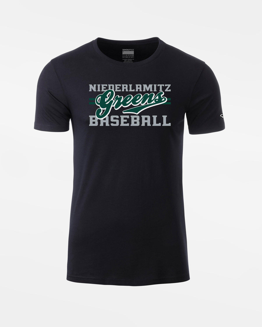 Diamond Pride Premium Light T-Shirt "Niederlamitz Greens", Primary Logo, schwarz-DIAMOND PRIDE