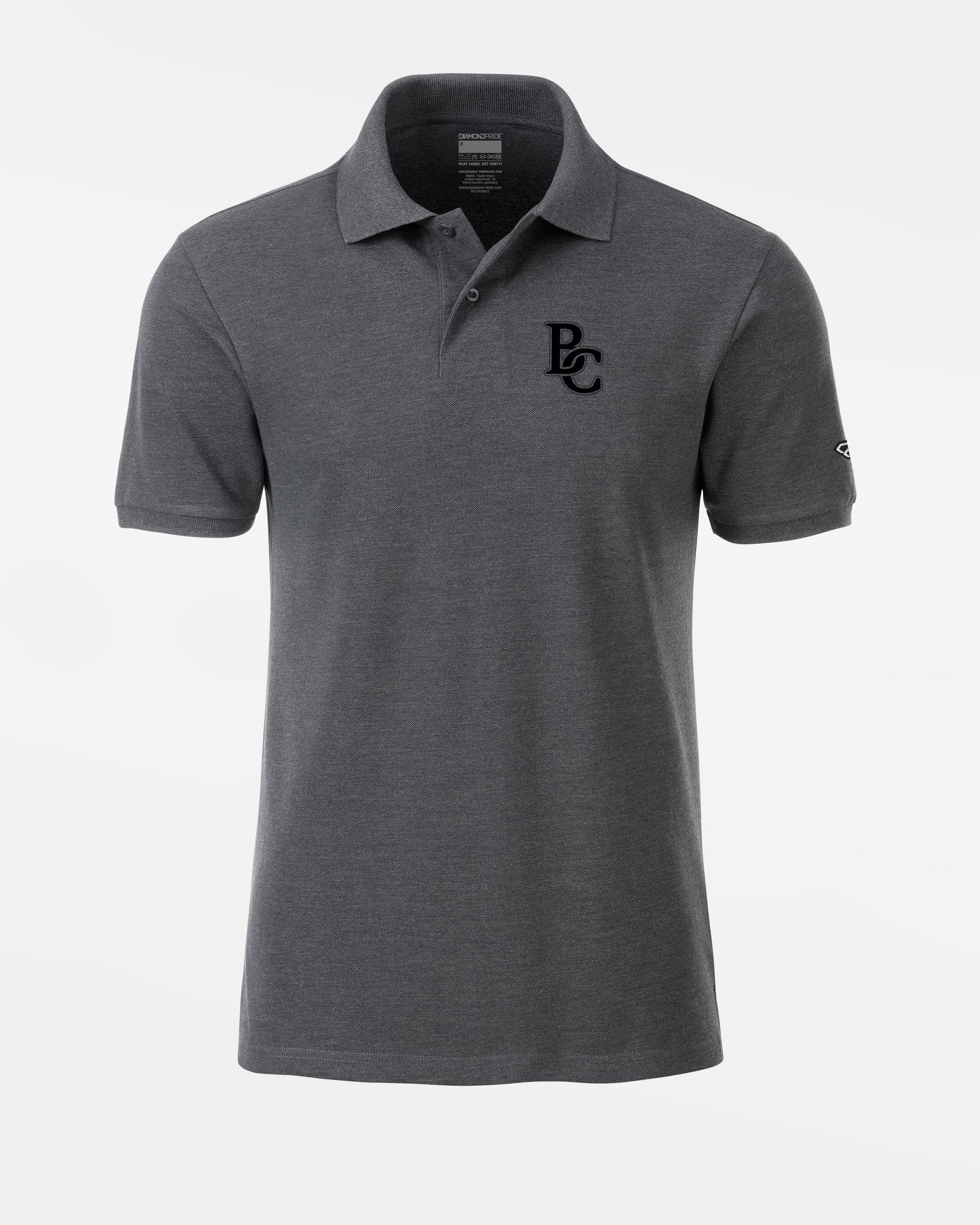 Diamond Pride Premium Polo-Shirt "Bonn Capitals", BC, heather dunkelgrau-DIAMOND PRIDE