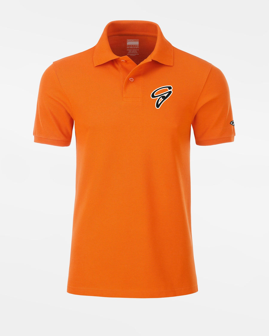 Diamond Pride Premium Polo-Shirt "Gröbenzell Bandits", G, orange-DIAMOND PRIDE
