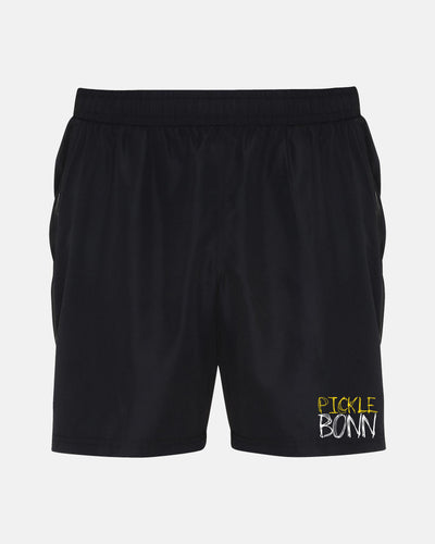 Diamond Pride Training Gym Short mit Taschen, "Bonn Pickleball", schwarz-DIAMOND PRIDE