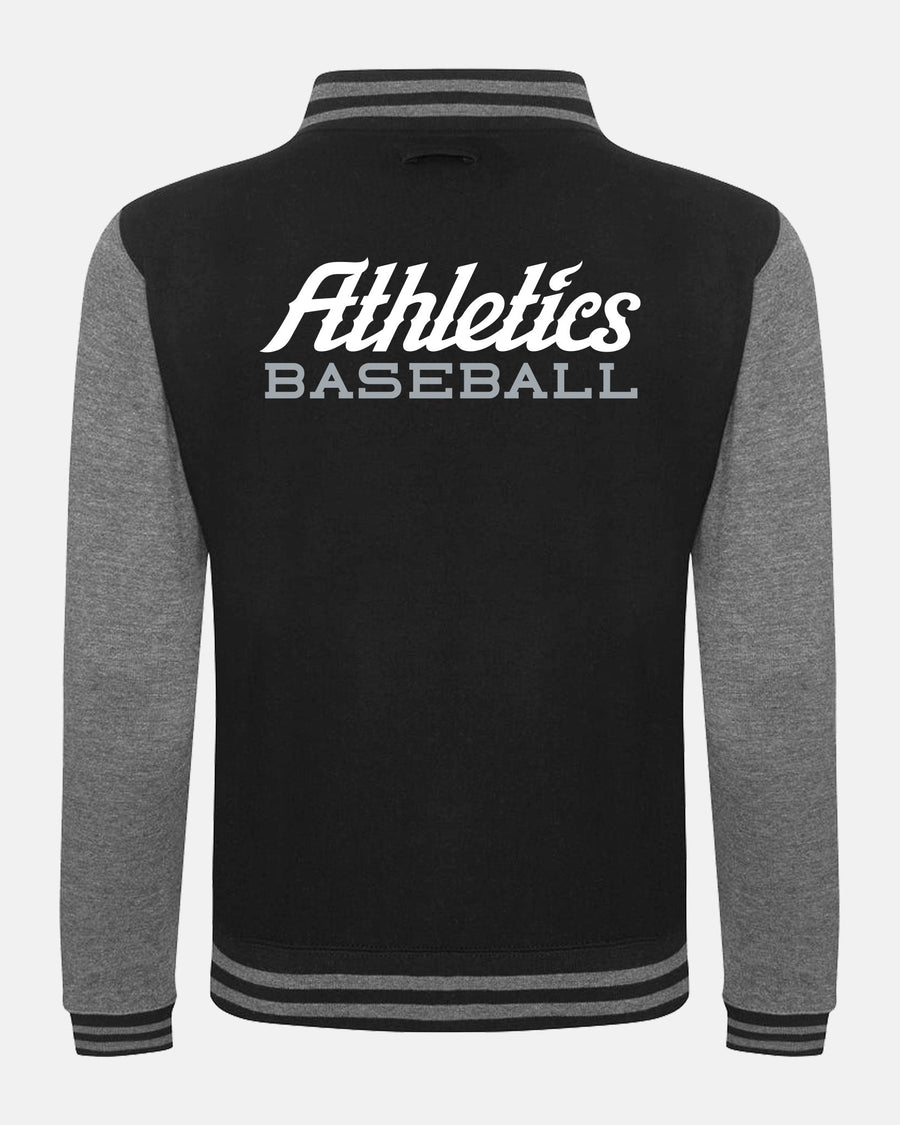 Diamond Pride Varsity College Jacke "Attnang Athletics", A & Athletics Baseball, schwarz-dunkelgrau-DIAMOND PRIDE