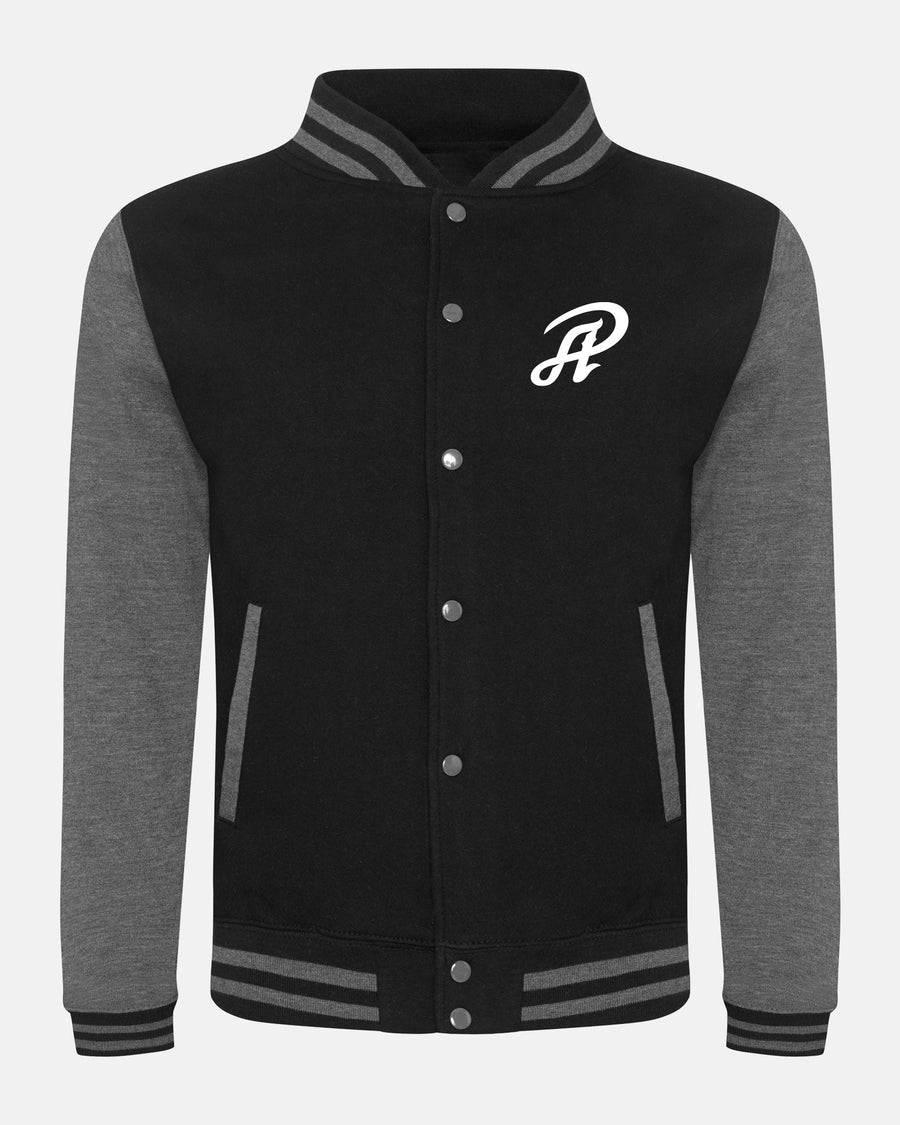 Diamond Pride Varsity College Jacke "Attnang Athletics", A & Athletics Baseball, schwarz-dunkelgrau-DIAMOND PRIDE