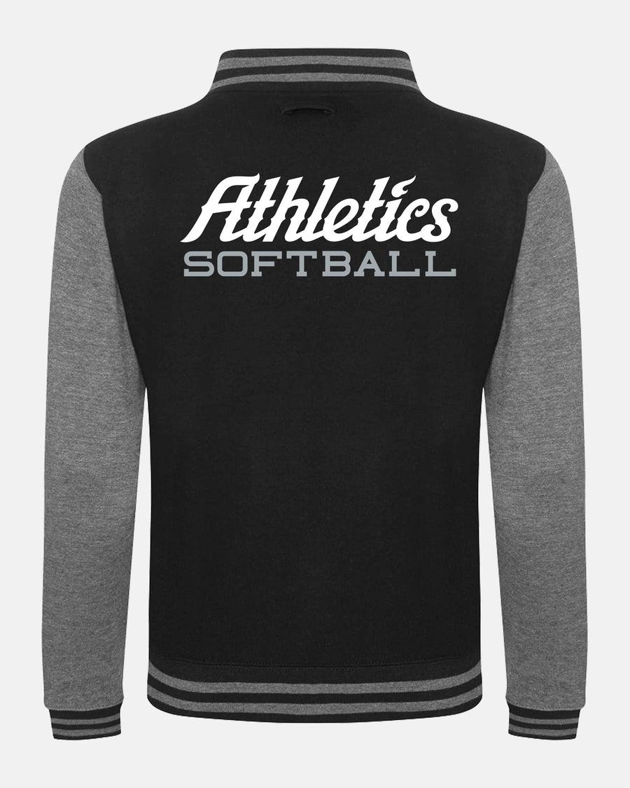 Diamond Pride Varsity College Jacke "Attnang Athletics", A & Athletics Softball, schwarz-dunkelgrau-DIAMOND PRIDE