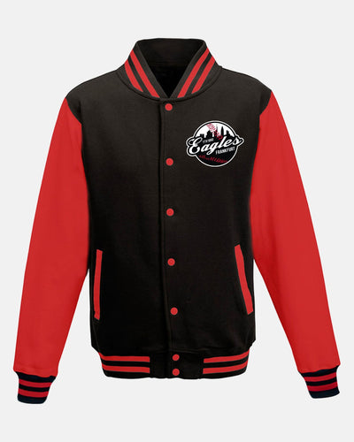 Diamond Pride Varsity College Jacke "Frankfurt Eagles", Crest & Eagles, schwarz-rot-DIAMOND PRIDE