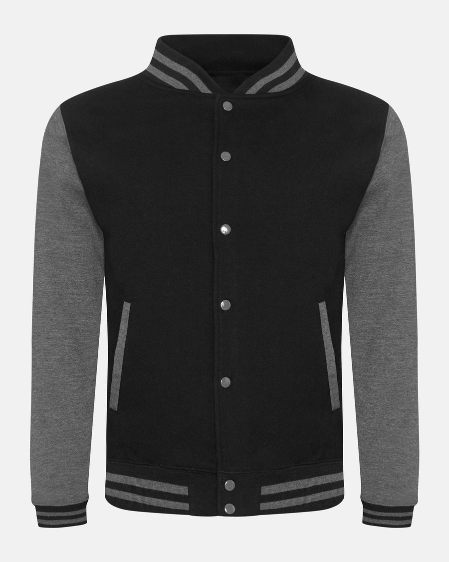 Diamond Pride Varsity College Jacke "Hard Bulls", schwarz-dunkelgrau-DIAMOND PRIDE
