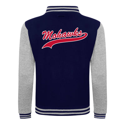 Diamond Pride Varsity College Jacke "Nagold Mohawks", M & Mohawks, navy blau - heather grau-DIAMOND PRIDE