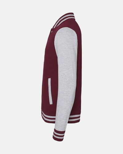 Diamond Pride Varsity College Jacke "Tübingen Hawks", H & Script, maroon rot-DIAMOND PRIDE