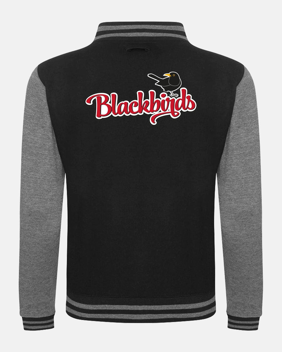 Diamond Pride Varsity College Jacke "Wolfsburg Blackbirds", W & Bird, schwarz-dunkelgrau-DIAMOND PRIDE