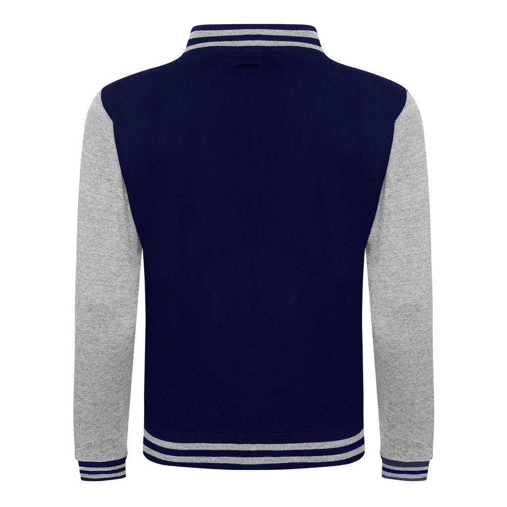 Diamond Pride Varsity College Jacke, navy blau-heather grau-DIAMOND PRIDE