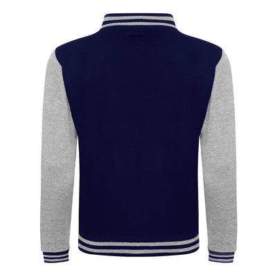 Diamond Pride Varsity College Jacke, navy blau-heather grau-DIAMOND PRIDE