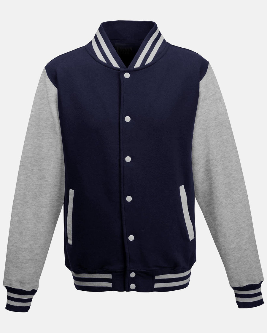 Diamond Pride Varsity College Jacke, navy blau - heather grau-DIAMOND PRIDE