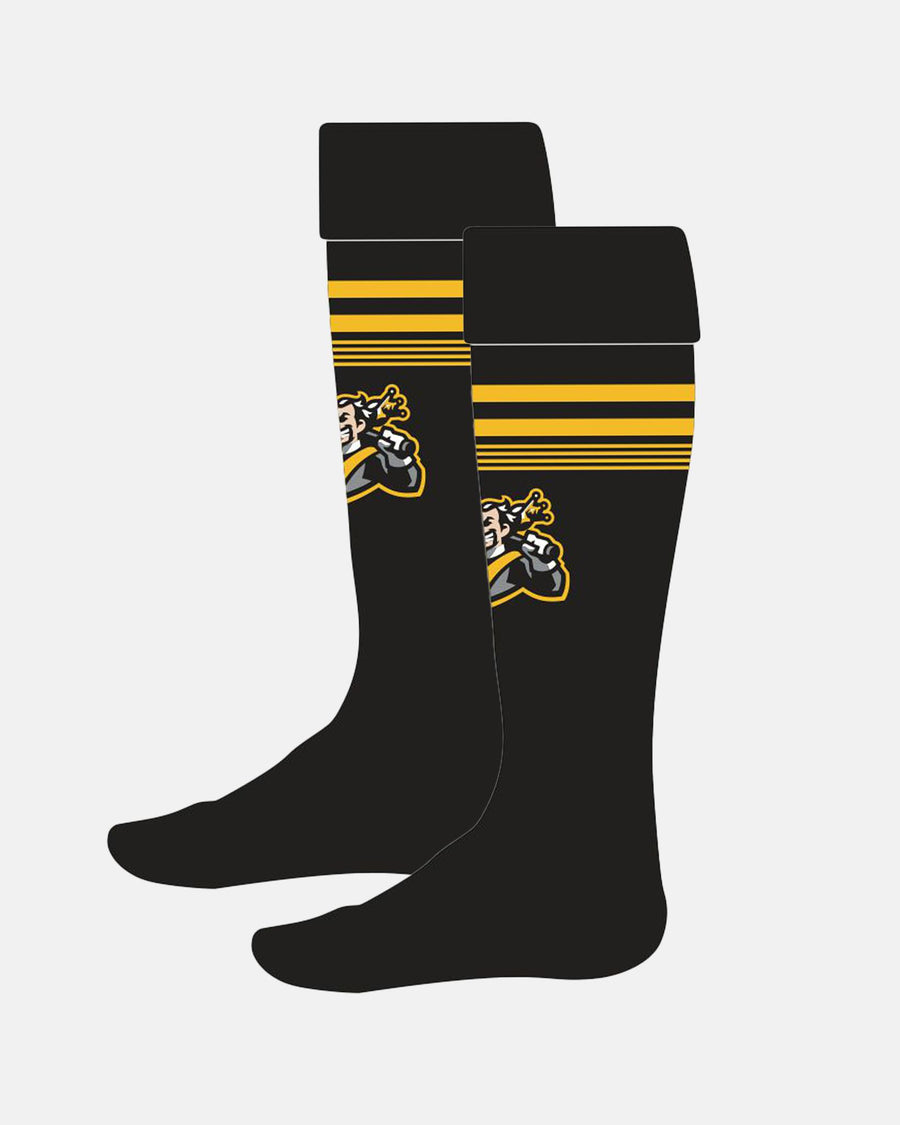 Füssen Royal Bavarians Baseball Socken, King, schwarz-gelb-DIAMOND PRIDE
