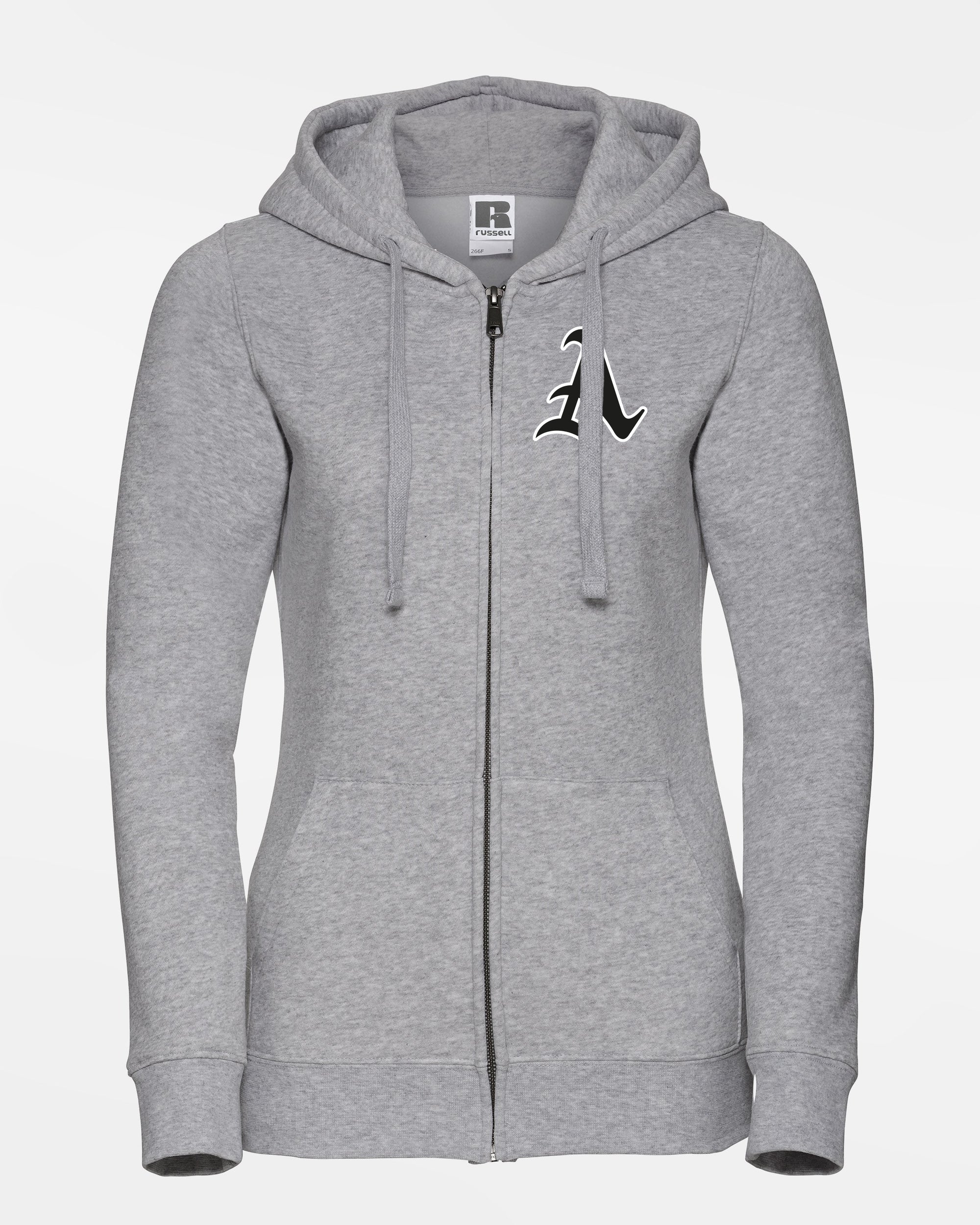 Russell Ladies Premium Heavy Zip-Hoodie "Altdorf Icesharks", A, heather grau