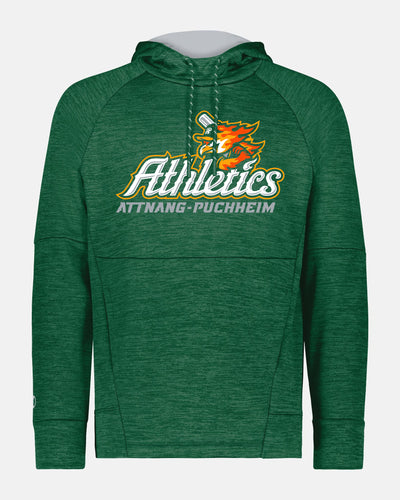 Holloway All-Pro Performance Fleece Hoodie "Attnang Athletics", Primary Logo, heather dunkelgrün-DIAMOND PRIDE