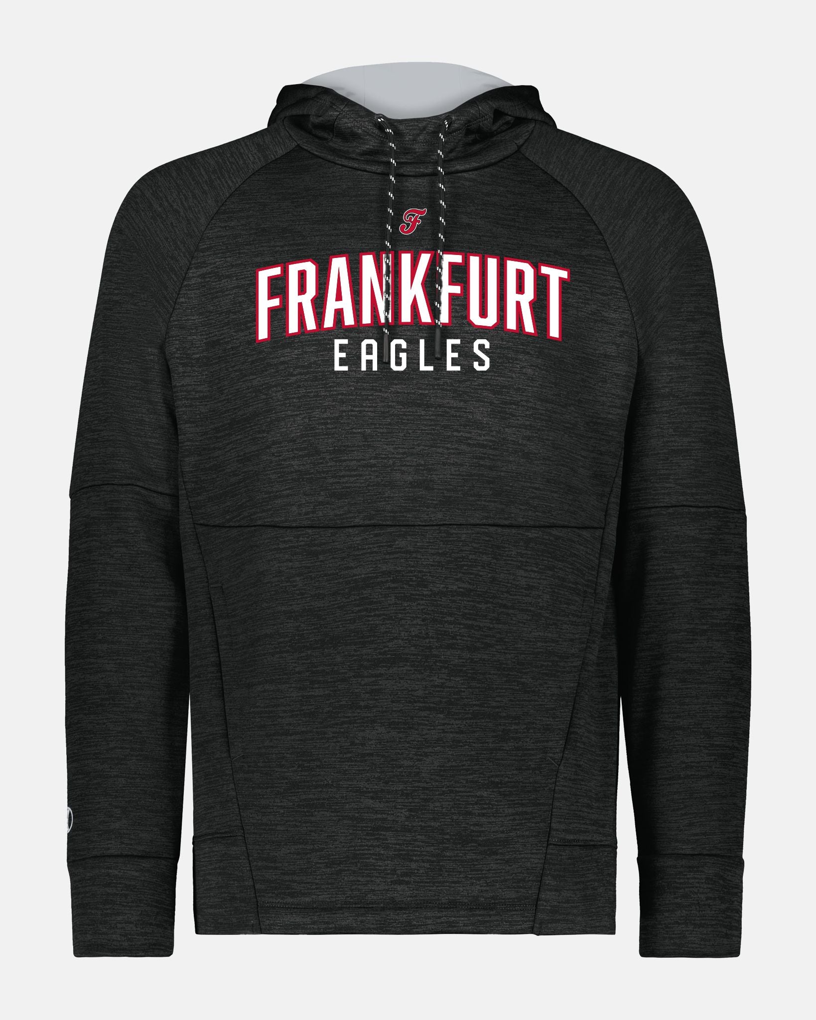 Holloway All-Pro Performance Fleece Hoodie "Frankfurt Eagles", Script, heather schwarz-DIAMOND PRIDE