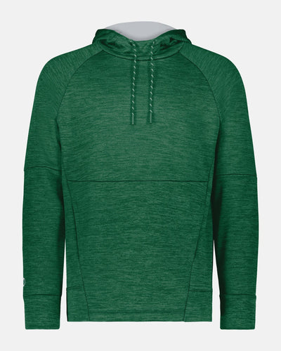 Holloway All-Pro Performance Fleece Hoodie "Grünwald Jesters", Script & Crest, heather dunkelgrün-DIAMOND PRIDE